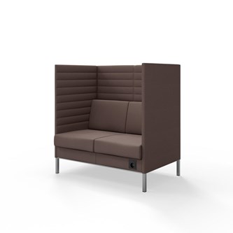Sofa Platinum Highback Charge 2-seter H128