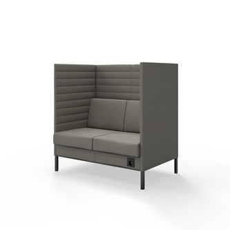 Sofa Platinum Highback Charge 2-seter H128