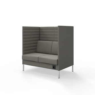 Sofa Platinum Highback Charge 2-seter H128