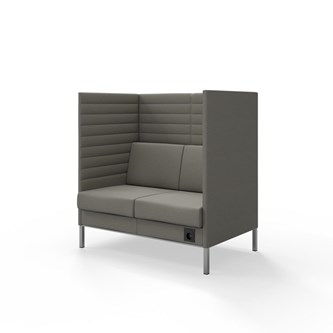 Sofa Platinum Highback Charge 2-seter H128