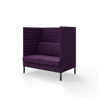 Sofa Platinum Highback Charge 2-seter H128