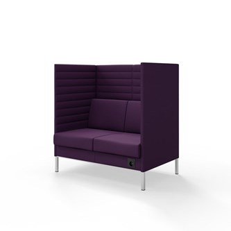 Sofa Platinum Highback Charge 2-seter H128