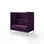 Sofa Platinum Highback Charge 2-seter H128