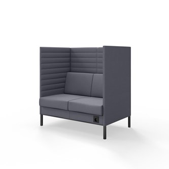 Sofa Platinum Highback Charge 2-seter H128