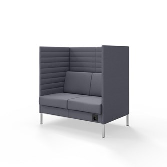 Sofa Platinum Highback Charge 2-seter H128