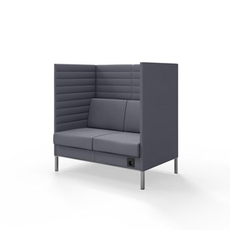 Sofa Platinum Highback Charge 2-seter H128