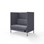 Sofa Platinum Highback Charge 2-seter H128
