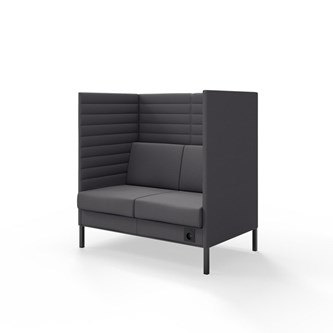 Sofa Platinum Highback Charge 2-seter H128
