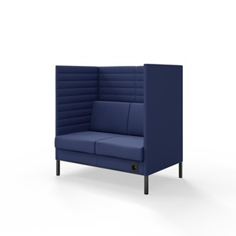 Sofa Platinum Highback Charge 2-seter H128