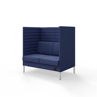 Sofa Platinum Highback Charge 2-seter H128