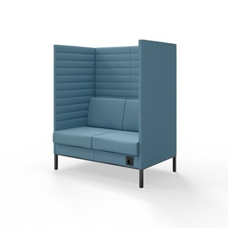 Sofa Platinum Highback Charge 2-seter H150