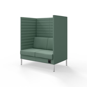 Sofa Platinum Highback Charge 2-seter H150