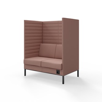 Sofa Platinum Highback Charge 2-seter H150
