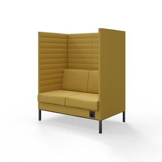 Sofa Platinum Highback Charge 2-seter H150