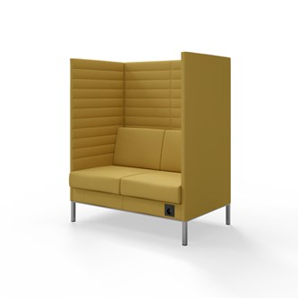 Sofa Platinum Highback Charge 2-seter H150