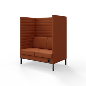 Sofa Platinum Highback Charge 2-seter H150