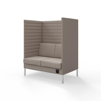 Sofa Platinum Highback Charge 2-seter H150