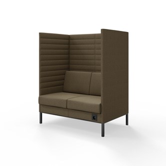 Sofa Platinum Highback Charge 2-seter H150
