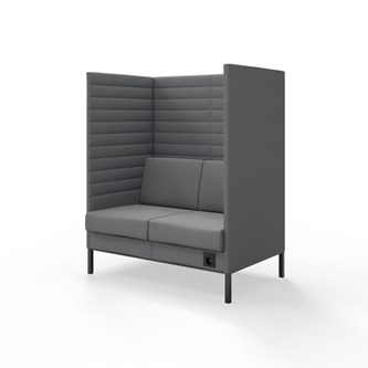 Sofa Platinum Highback Charge 2-seter H150