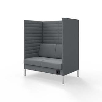 Sofa Platinum Highback Charge 2-seter H150
