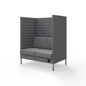Sofa Platinum Highback Charge 2-seter H150