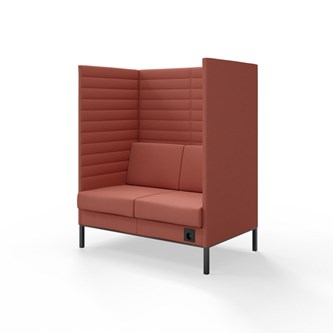 Sofa Platinum Highback Charge 2-seter H150