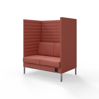 Sofa Platinum Highback Charge 2-seter H150