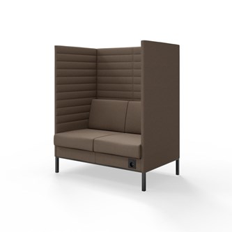 Sofa Platinum Highback Charge 2-seter H150