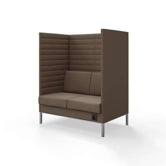 Sofa Platinum Highback Charge 2-seter H150