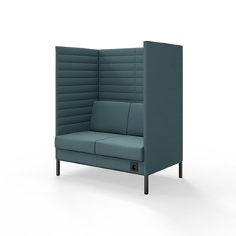 Sofa Platinum Highback Charge 2-seter H150