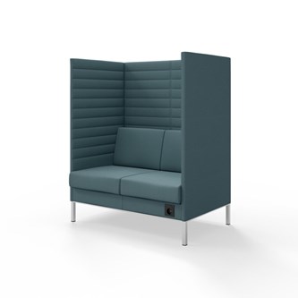 Sofa Platinum Highback Charge 2-seter H150