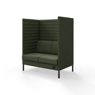 Sofa Platinum Highback Charge 2-seter H150