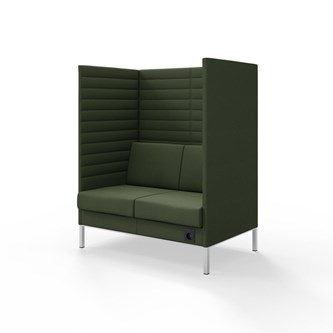 Sofa Platinum Highback Charge 2-seter H150
