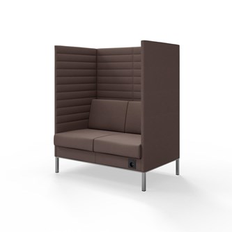 Sofa Platinum Highback Charge 2-seter H150