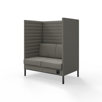 Sofa Platinum Highback Charge 2-seter H150