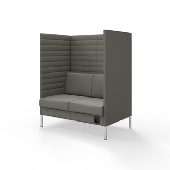 Sofa Platinum Highback Charge 2-seter H150