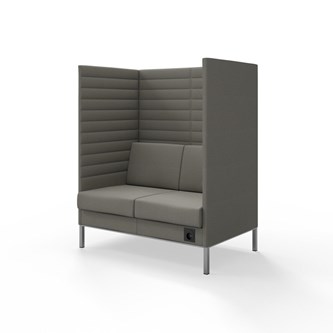 Sofa Platinum Highback Charge 2-seter H150