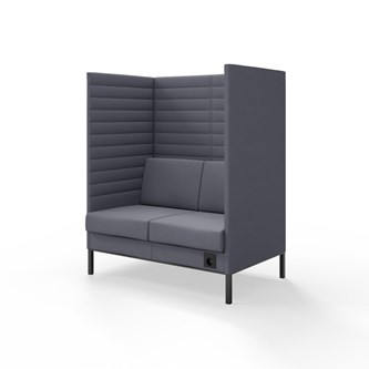 Sofa Platinum Highback Charge 2-seter H150