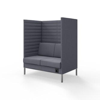 Sofa Platinum Highback Charge 2-seter H150
