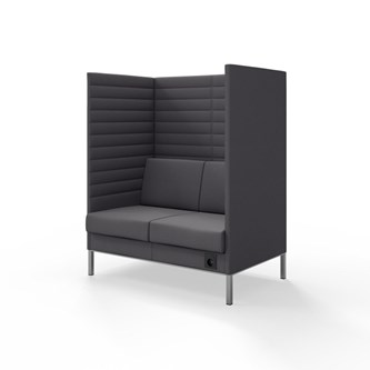 Sofa Platinum Highback Charge 2-seter H150