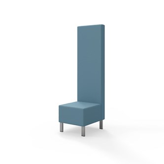 Modulsofa Snake 50 metallben sh 43 høy rygg