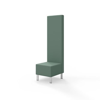 Modulsofa Snake 50 metallben sh 43 høy rygg