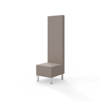 Modulsofa Snake 50 metallben sh 43 høy rygg