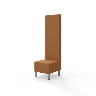Modulsofa Snake 50 metallben sh 43 høy rygg