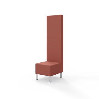 Modulsofa Snake 50 metallben sh 43 høy rygg