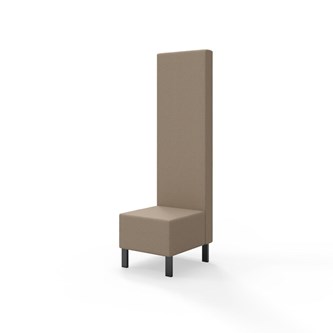 Modulsofa Snake 50 metallben sh 43 høy rygg