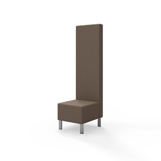 Modulsofa Snake 50 metallben sh 43 høy rygg