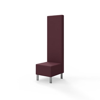 Modulsofa Snake 50 metallben sh 43 høy rygg