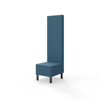 Modulsofa Snake 50 metallben sh 43 høy rygg