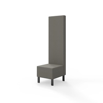 Modulsofa Snake 50 metallben sh 43 høy rygg